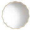 Baxton Studio Weston Modern Glam and Luxe Antique Goldleaf Finished Wood Accent Wall Mirror 224-12929-ZORO